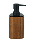 Serro Soap Dispenser Bamboo and Black - BATHROOM - Soap Dispensers and Trays - Soko and Co