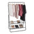 Shiva Deluxe 2 Shelf Clothes Rack Matte Black - WARDROBE - Garment Racks - Soko and Co