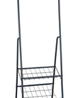 Shiva Mini 2 Shelf Clothes Rack Matte Black - WARDROBE - Garment Racks - Soko and Co