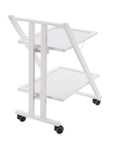 Simpaty Collapsible Serving Trolley White - HOME STORAGE - Storage Trolleys - Soko and Co