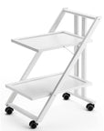 Simpaty Collapsible Serving Trolley White - HOME STORAGE - Storage Trolleys - Soko and Co