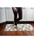 Soft Padded Kitchen Floor Mat Herringbone Gainsboro - KITCHEN - Accessories and Gadgets - Soko and Co