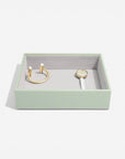 Stackers Classic 1 Compartment Deep Jewellery Tray Sage Green - WARDROBE - Jewellery Storage - Soko and Co