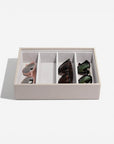 Stackers Classic 4 Compartment Deep Jewellery Tray Taupe - WARDROBE - Jewellery Storage - Soko and Co