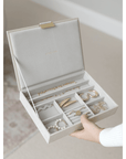 Stackers Classic Lidded Layer Oatmeal Linen - WARDROBE - Jewellery Storage - Soko and Co