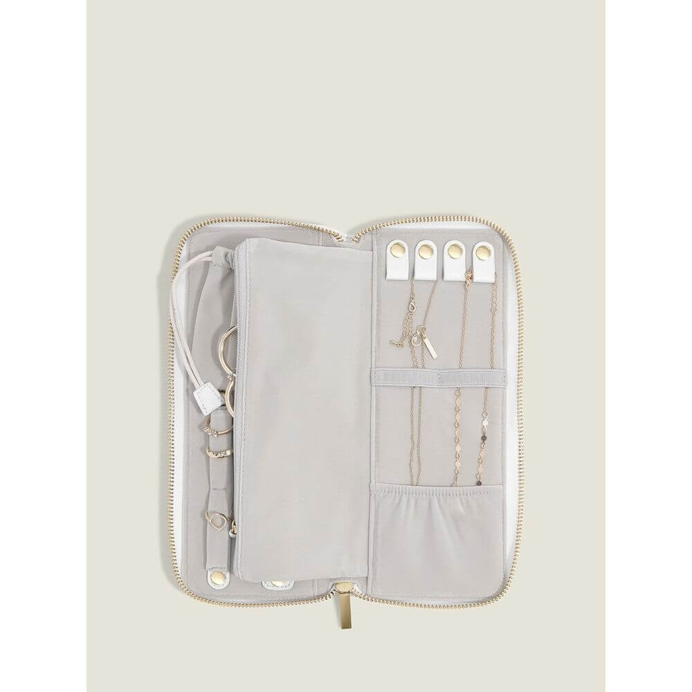 Stackers Jewelllery Roll White - BATHROOM - Makeup Storage - Soko and Co