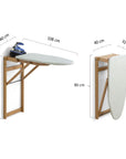 Stirojolly Wall Mounted Ironing Board Cherry Wood - LAUNDRY - Ironing - Soko and Co