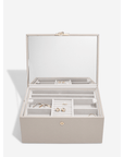 Taupe Classic Two Tone Jewellery Box - WARDROBE - Jewellery Storage - Soko and Co