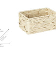 Vabriano Small Woven Storage Box Cream - HOME STORAGE - Baskets and Totes - Soko and Co