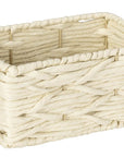 Vabriano Small Woven Storage Box Cream - HOME STORAGE - Baskets and Totes - Soko and Co