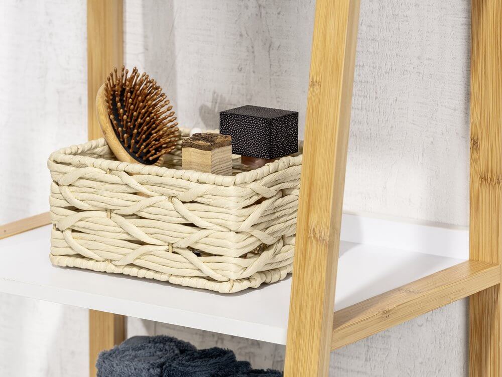 Vabriano Small Woven Storage Box Cream - HOME STORAGE - Baskets and Totes - Soko and Co