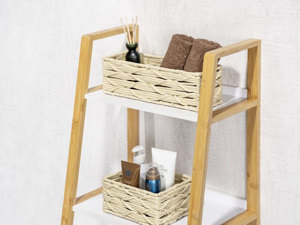 Vabriano Small Woven Storage Box Cream - HOME STORAGE - Baskets and Totes - Soko and Co