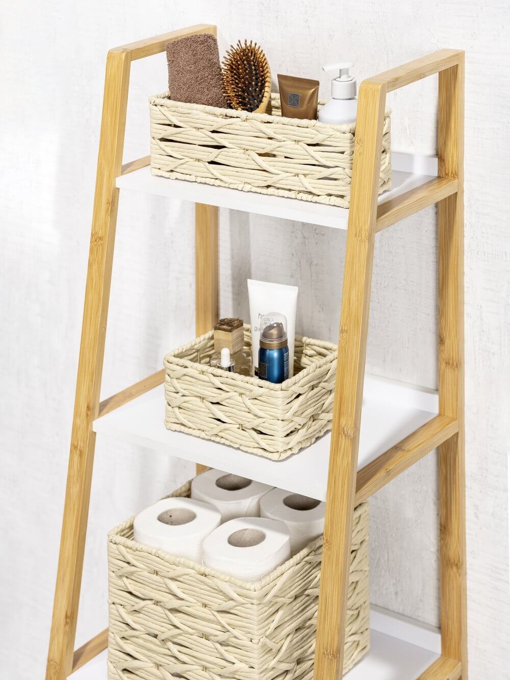 Vabriano Small Woven Storage Box Cream - HOME STORAGE - Baskets and Totes - Soko and Co