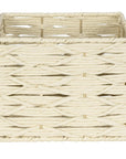 Vabriano Square Woven Storage Box Cream - HOME STORAGE - Baskets and Totes - Soko and Co