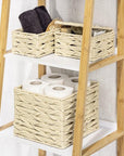 Vabriano Square Woven Storage Box Cream - HOME STORAGE - Baskets and Totes - Soko and Co