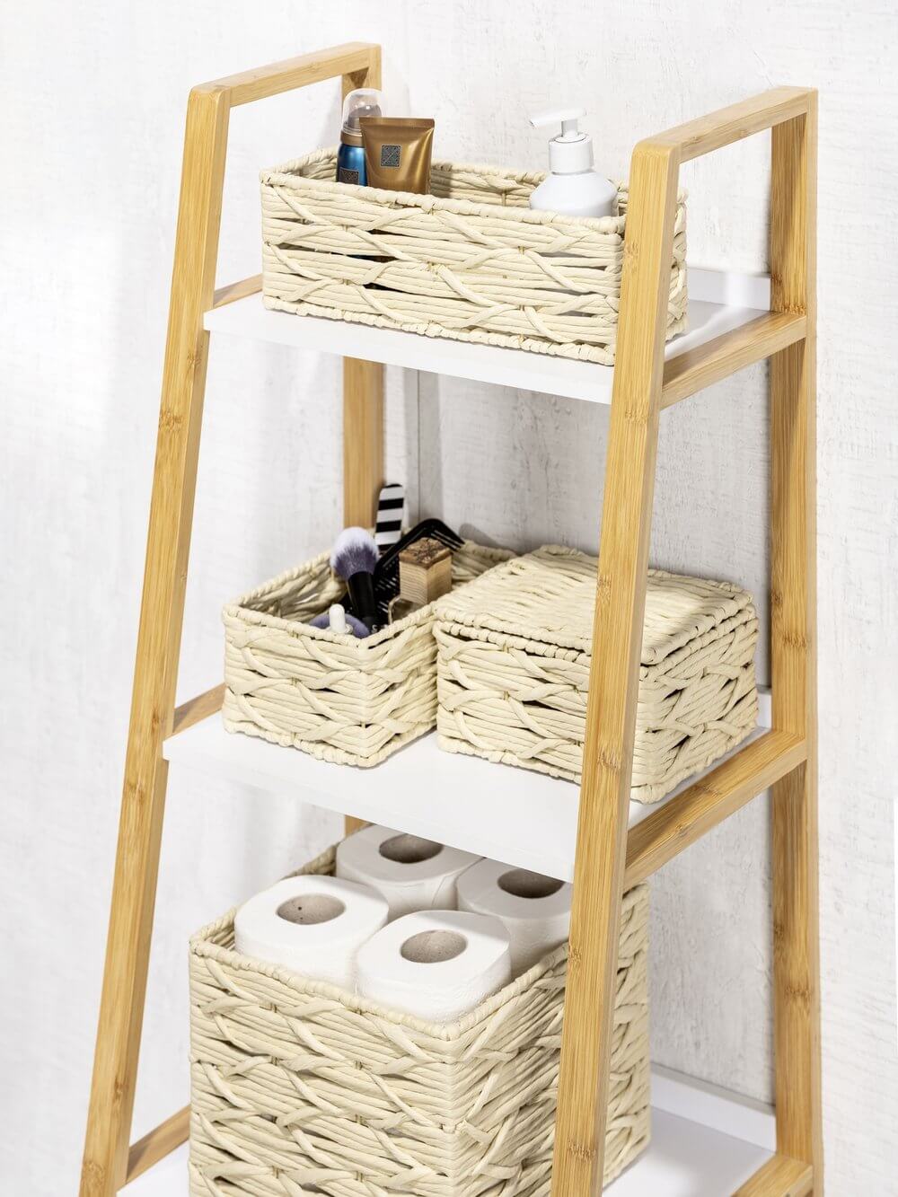 Vabriano Square Woven Storage Box Cream - HOME STORAGE - Baskets and Totes - Soko and Co