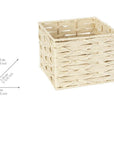 Vabriano Square Woven Storage Box Cream - HOME STORAGE - Baskets and Totes - Soko and Co