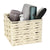 Vabriano Square Woven Storage Box Cream - HOME STORAGE - Baskets and Totes - Soko and Co