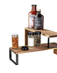 Vali 2 Tier Acacia Wood Kitchen & Pantry Shelf - KITCHEN - Shelves and Racks - Soko and Co