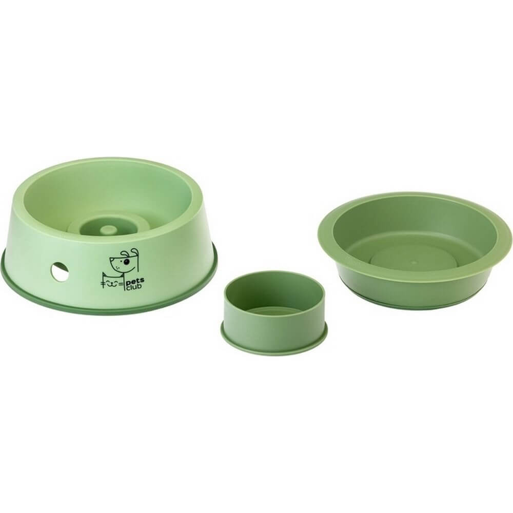 Vigar Pets Club 3 in 1 Pet Food Bowl Green - LIFESTYLE - Pets - Soko and Co