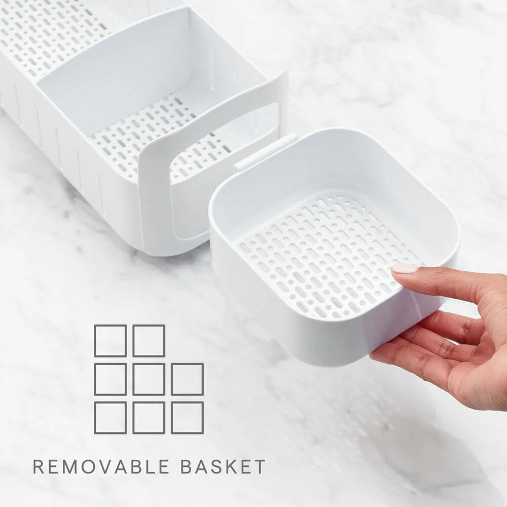 Youcopia RollOut Small Under Sink Caddy White - KITCHEN - Organising Containers - Soko and Co