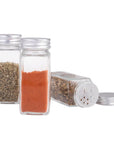 115ml Square Glass Spice Jar - KITCHEN - Food Containers - Soko and Co