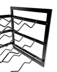 12 Bottle Slim Stackable Wine Rack Matte Black - WINE - Wine Racks - Soko and Co