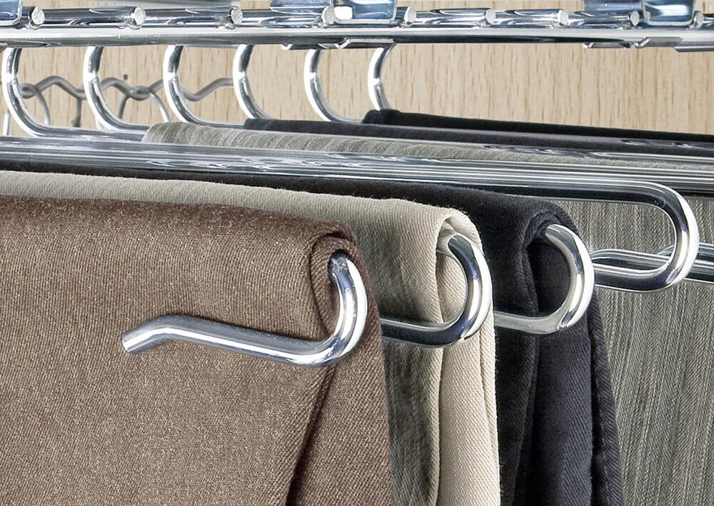 12 Rail Pull Out Wardrobe Pant Rack - WARDROBE - Storage - Soko and Co