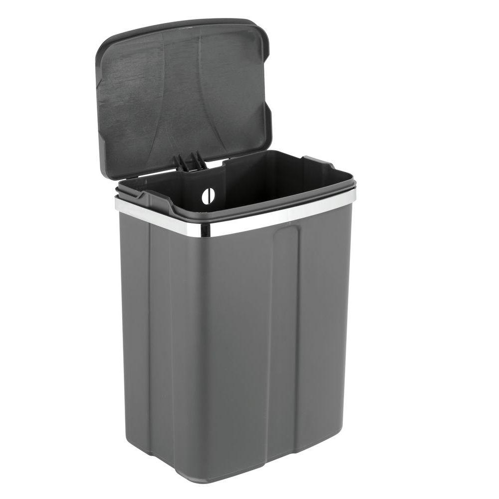 12L Over Cabinet Door Kitchen Rubbish Bin Grey - KITCHEN - Bins - Soko and Co