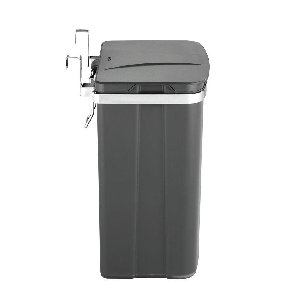 12L Over Cabinet Door Kitchen Rubbish Bin Grey - KITCHEN - Bins - Soko and Co