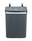 12L Over Cabinet Door Kitchen Rubbish Bin Grey - KITCHEN - Bins - Soko and Co