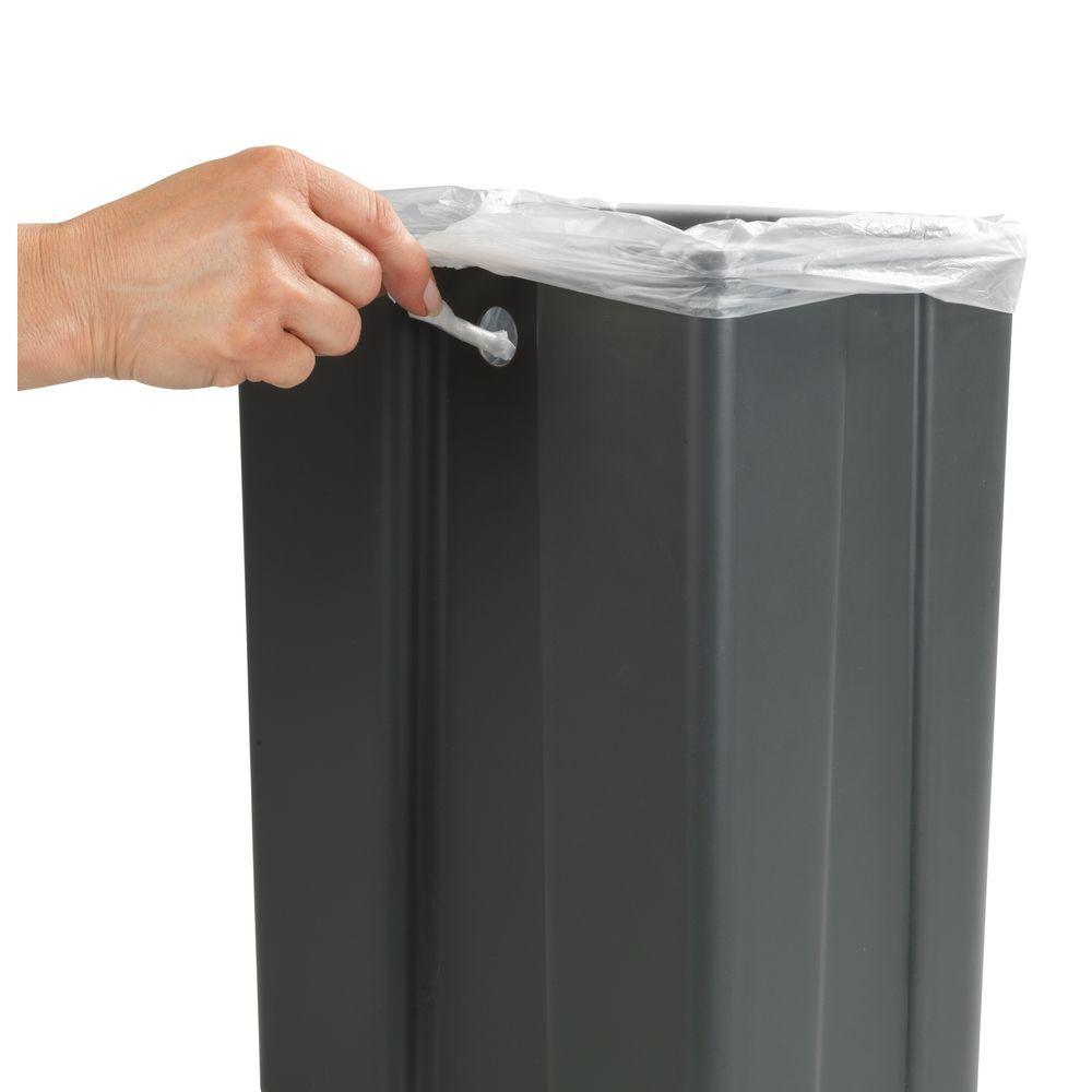 12L Over Cabinet Door Kitchen Rubbish Bin Grey - KITCHEN - Bins - Soko and Co