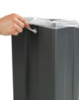 12L Over Cabinet Door Kitchen Rubbish Bin Grey - KITCHEN - Bins - Soko and Co