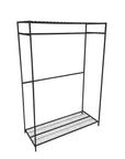 2 Shelf Clothes Rack Matte Black - WARDROBE - Garment Racks - Soko and Co