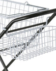 2 Tier All Purpose Laundry Basket Trolley Black & White - LAUNDRY - Baskets and Trolleys - Soko and Co