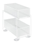 2 Tier Mesh Pull Out Pantry Drawer White - KITCHEN - Shelves and Racks - Soko and Co