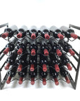 24 Bottle Wide Stackable Wine Rack Matte Black - WINE - Wine Racks - Soko and Co