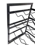 24 Bottle Wide Stackable Wine Rack Matte Black - WINE - Wine Racks - Soko and Co