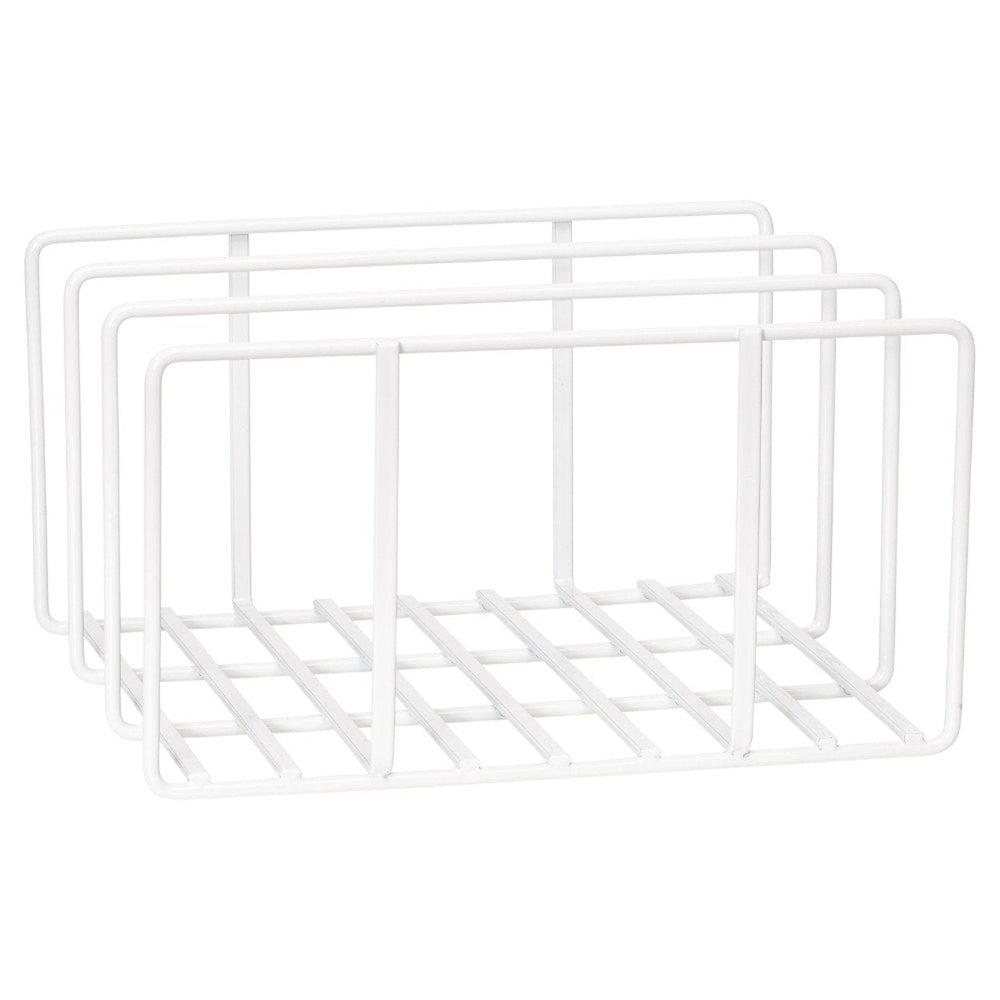 3 Section Wide Chopping Board Holder White - KITCHEN - Shelves and Racks - Soko and Co