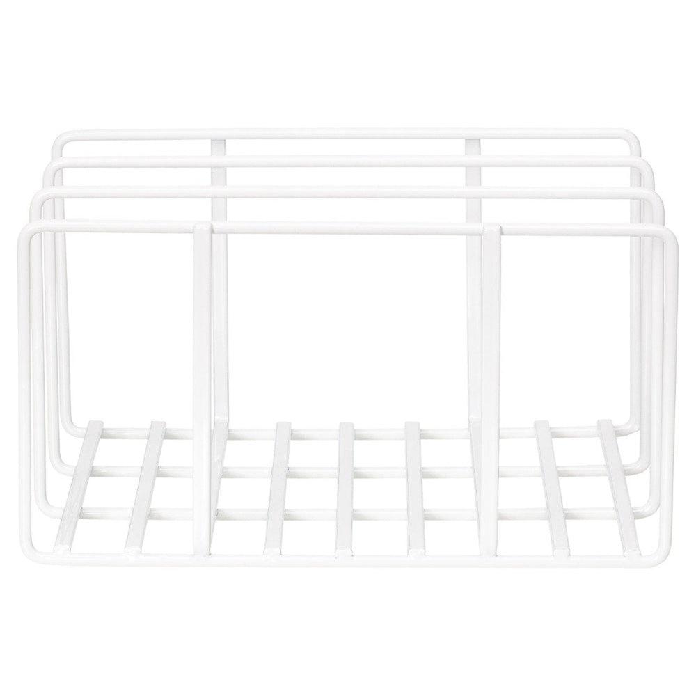 3 Section Wide Chopping Board Holder White - KITCHEN - Shelves and Racks - Soko and Co