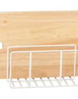 3 Section Wide Chopping Board Holder White - KITCHEN - Shelves and Racks - Soko and Co