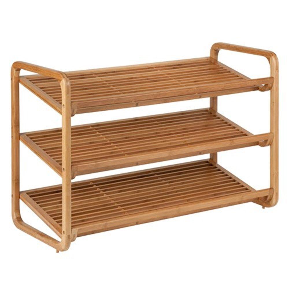 3 Tier Bamboo Shoe Rack - WARDROBE - Shoe Storage - Soko and Co