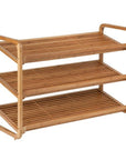 3 Tier Bamboo Shoe Rack - WARDROBE - Shoe Storage - Soko and Co