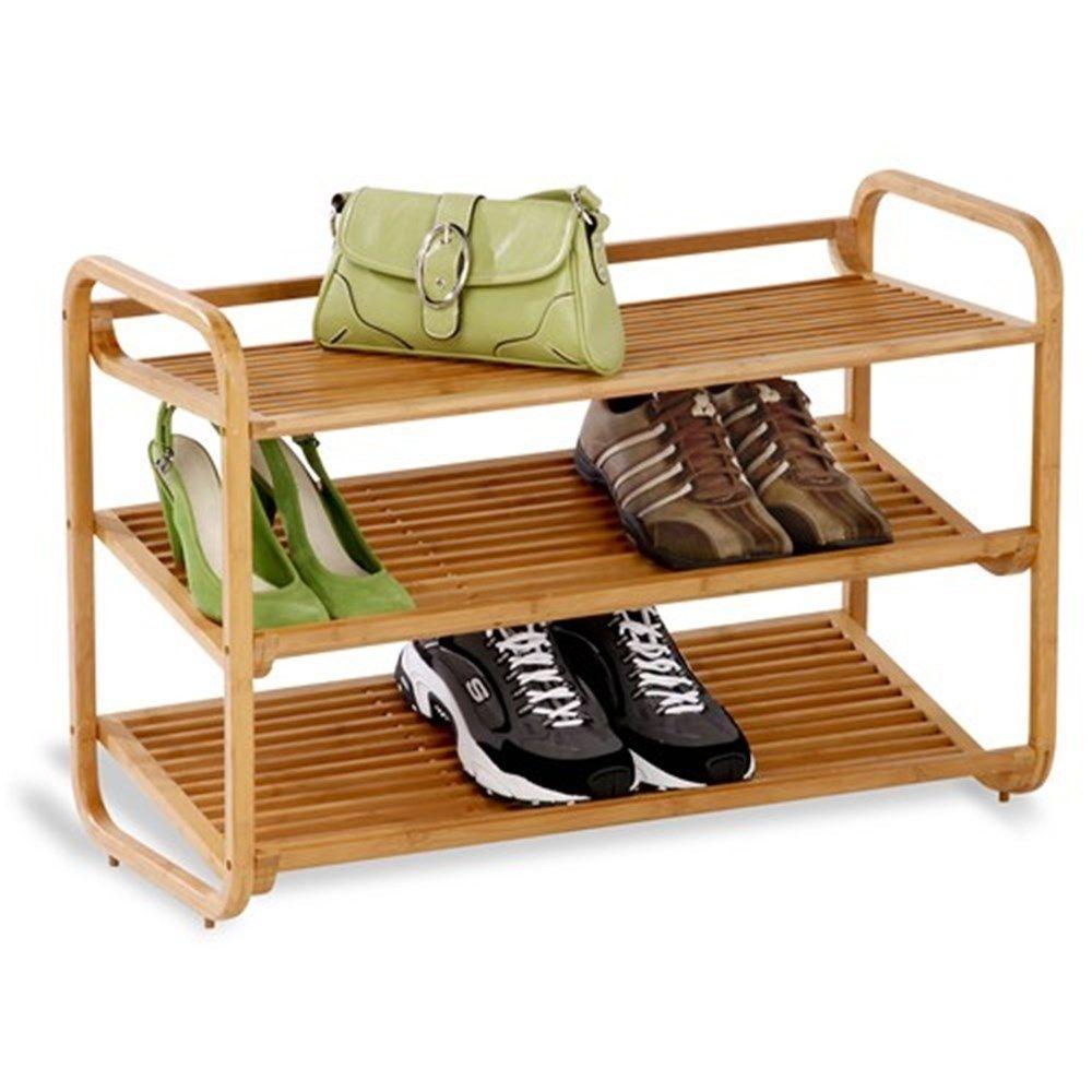 3 Tier Bamboo Shoe Rack - WARDROBE - Shoe Storage - Soko and Co