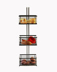 3 Tier Freestanding Shower Caddy Matte Black - BATHROOM - Shower Caddies - Soko and Co