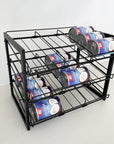 3 Tier Heavy Duty Adjustable Can Rack Matte Black - KITCHEN - Shelves and Racks - Soko and Co