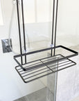 3 Tier Zinc Plated Over Door Shower Caddy Matte Black - BATHROOM - Shower Caddies - Soko and Co