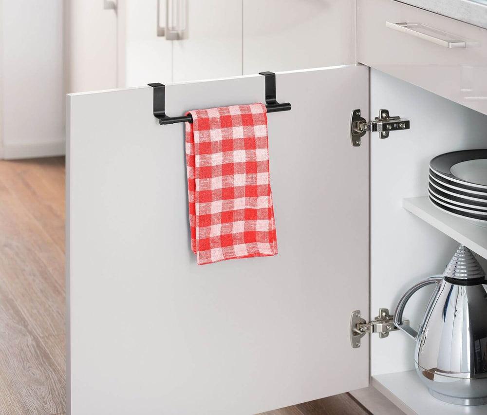 36-60cm Expandable Over Door Tea Towel Rail Matte Black - KITCHEN - Sink - Soko and Co