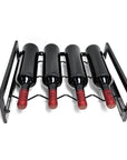 4 Bottle Slim Stackable Wine Rack Matte Black - WINE - Wine Racks - Soko and Co