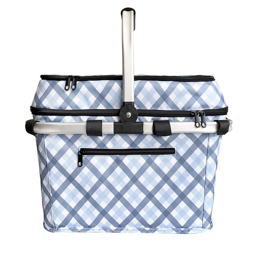 4 Person Insulated Picnic Basket Gingham - LIFESTYLE - Picnic - Soko and Co